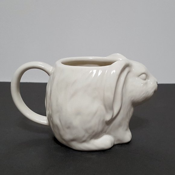 NEW Threshold Figural White Easter Bunny Mug 13.5 OZ Stoneware - Picture 4 of 7